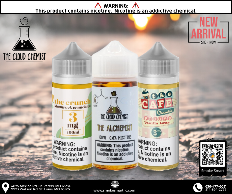 Get your hands on the new delicious cereal and dessert-focused flavors from The Cloud Chemist!