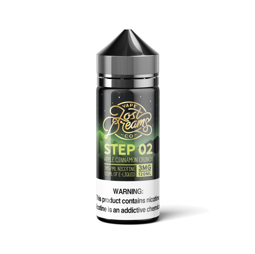 Lost Dreams Vape Co 120mL -  Step 02 - Apple Cinnamon Crunch -