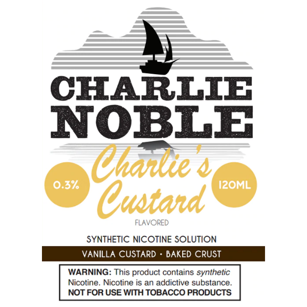 Charlie Noble TFN E-liquid -120mL | Charlie's Custard | Smoke Smart |   Smoke Smart Vapor Supplies & More
