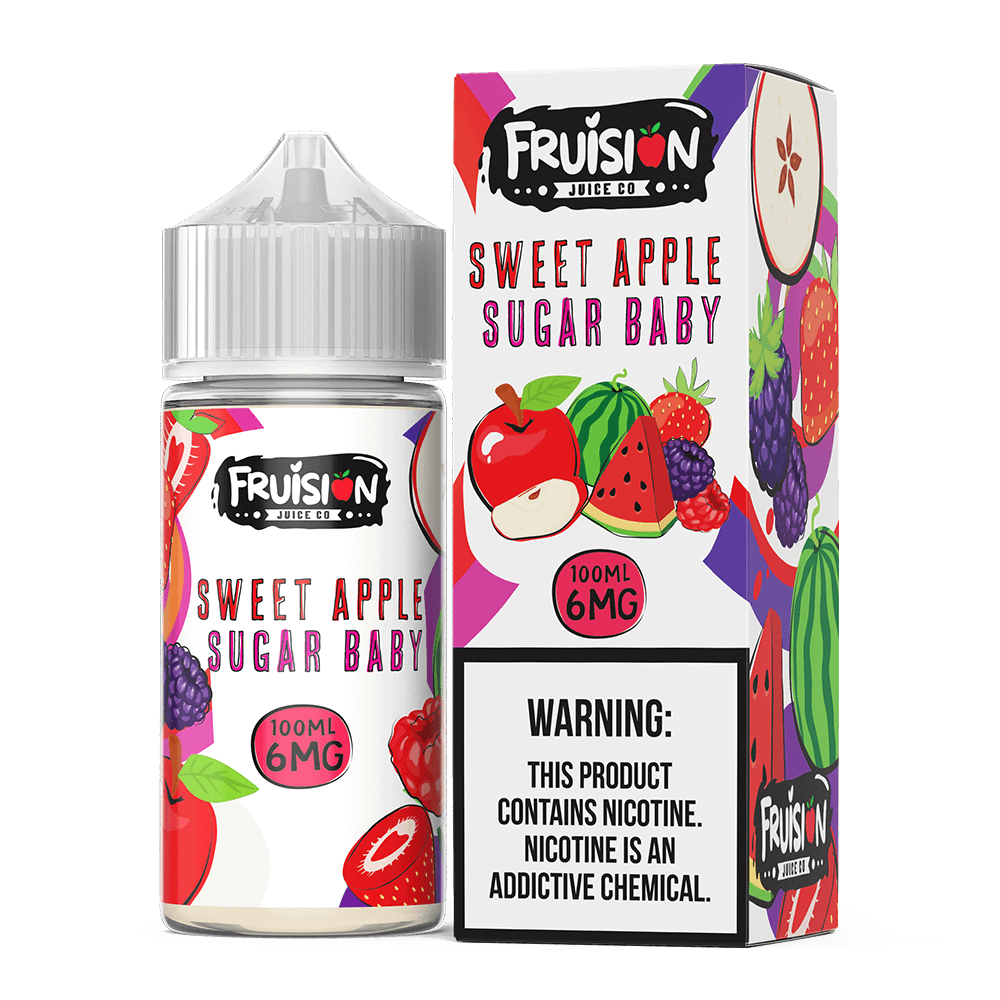 Fruision Eliquid 100mL - Sweet Apple Sugar Baby -