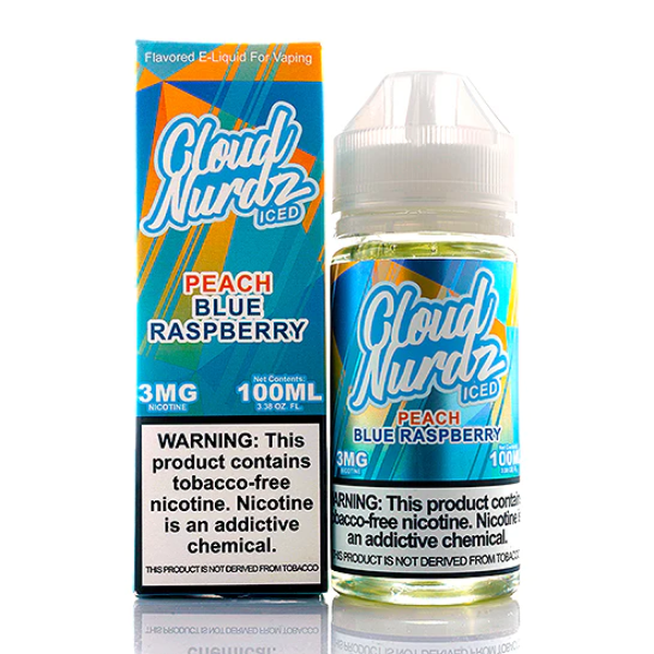 Cloud Nurdz E-liquid 100mL - Peach Blue Razz Iced | Smoke Smart | #1 Vape  Shop | #1 Vape Store | 100mL