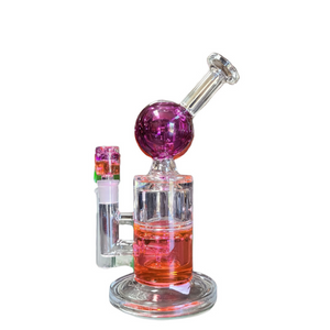 9.5" Duo Colored Side Car Water Pipe -
