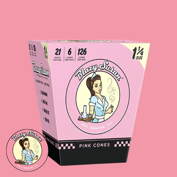 Blazy Susan Pink 1 1/4 Cones - Pack of six -