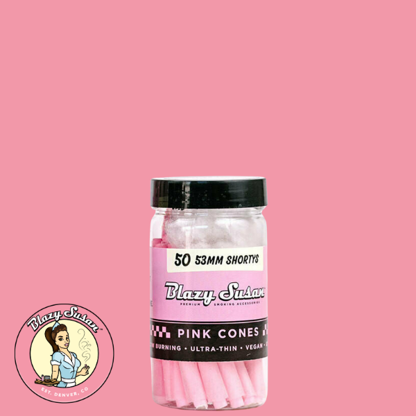 Blazy Susan Pink Cones - 50 Count Jar -
