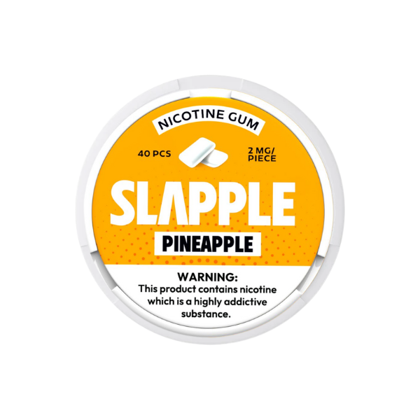 slapple_nicotine_gum_40-pcs_2mg_pineapple