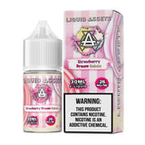 Liquid Assets Strawberry Dream Gelato e-liquid bottle and packaging on a white background