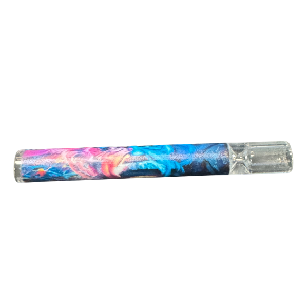 Colorful one hitter on a white background