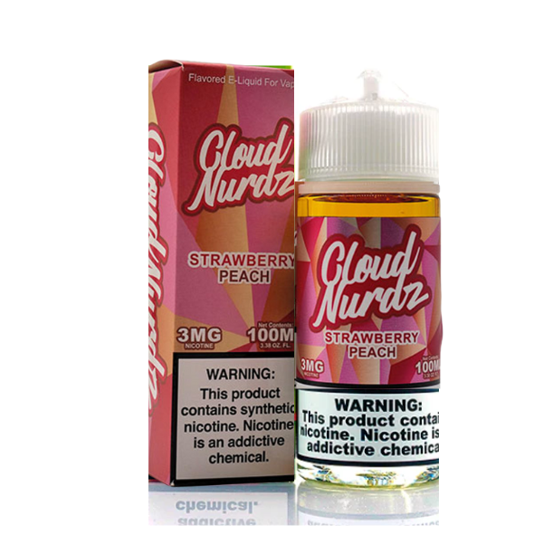 Cloud Nurdz Eliquid 100mL - Strawberry Peach | Smoke Smart | Smoke Smart Vapor Supplies & More Cloud Nurdz Eliquid 100mL - Strawberry Peach | Smoke Smart | Smoke Smart Vapor Supplies & More