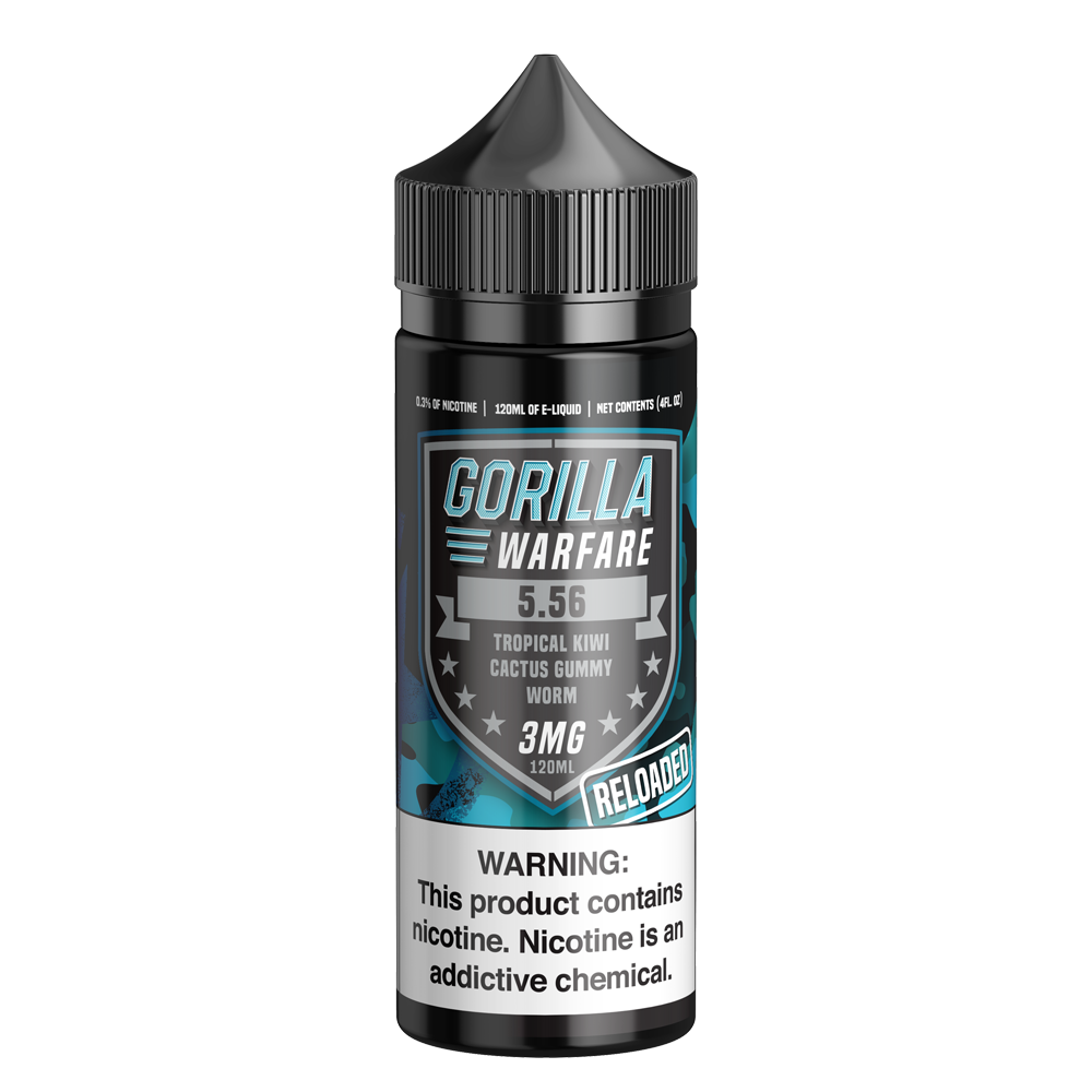 Gorilla Warfare Eliquid 120mL - 5.56 Reloaded -