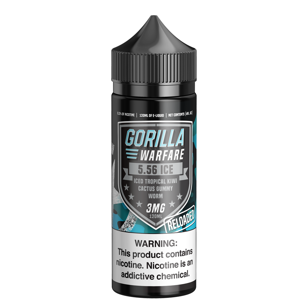 Gorilla Warfare Eliquid 120mL - 5.56 Reloaded On Ice -