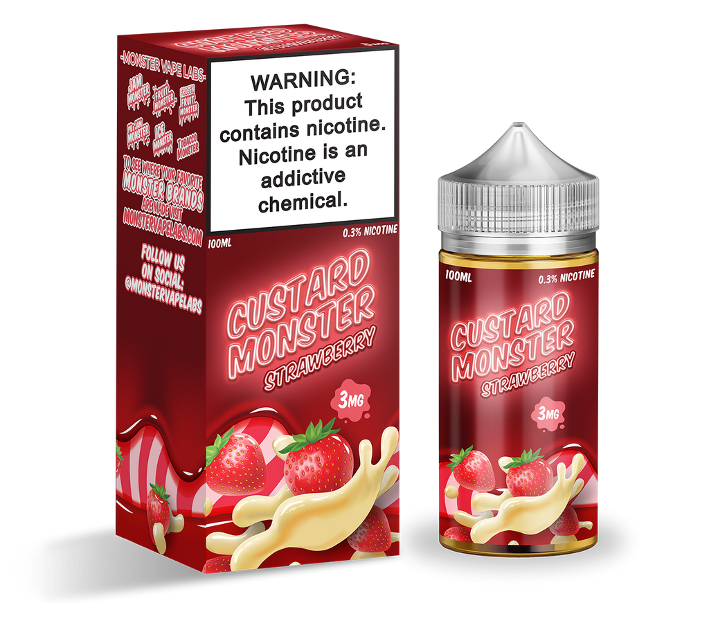 Custard Monster TFN_100mL_Strawberry Custard  -