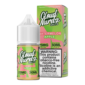Cloud Nurdz TFN Salt Eliquid 30mL - Watermelon Apple -