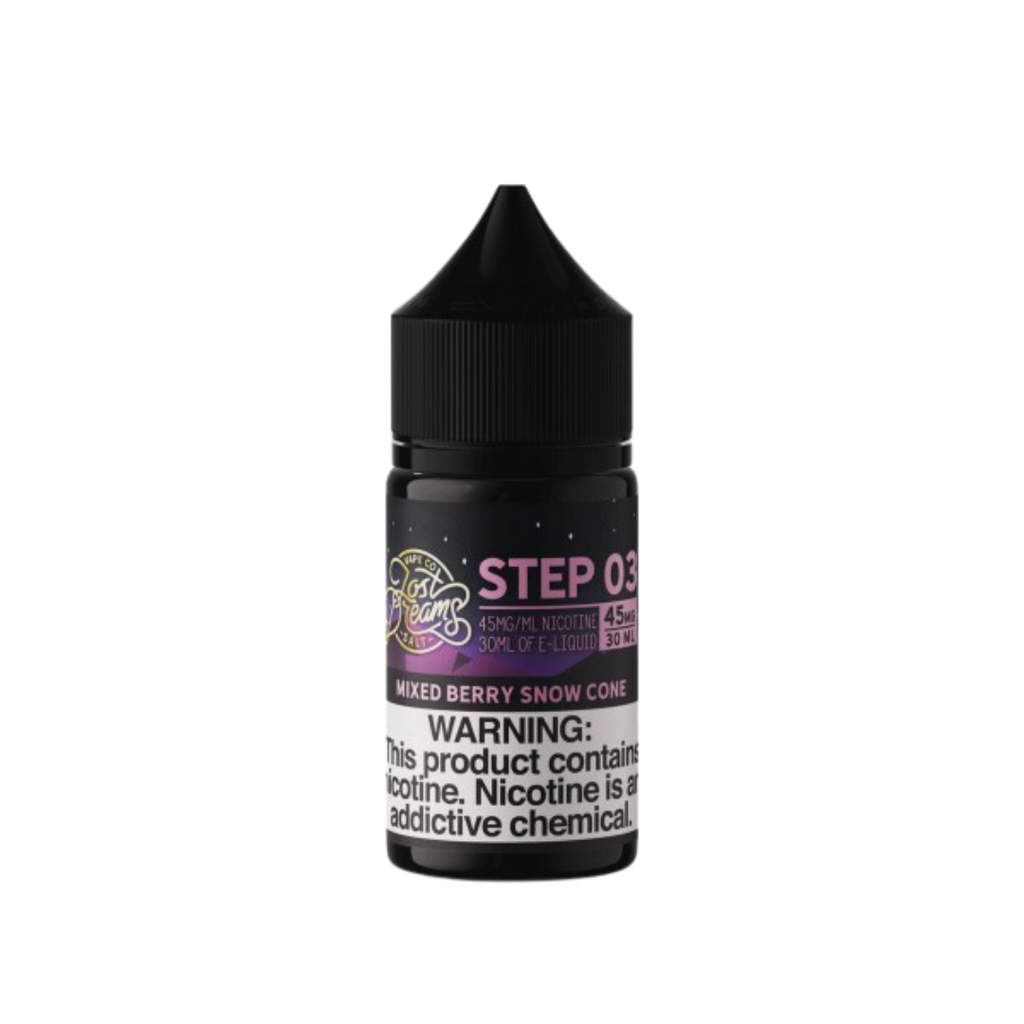 Lost Dreams Vape Salt 30mL - Step 03 - Mixed Berry Snow Cone -