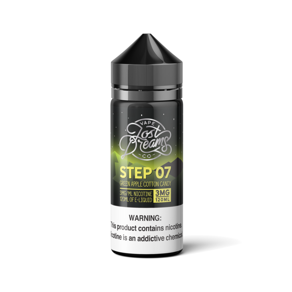 Lost Dreams Vape Co 120mL - Step 07 - Green Apple Cotton Candy -