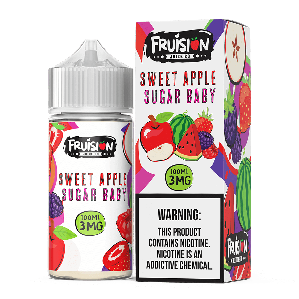 Fruision Eliquid 100mL - Sweet Apple Sugar Baby -
