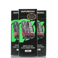vaporesso xros series 0.8 mesh pod 3ml Vaporesso XROS Series 3ML Refillable Replacement Pod (4pk) | Smoke Smart