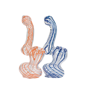 6" Striped Bubbler -