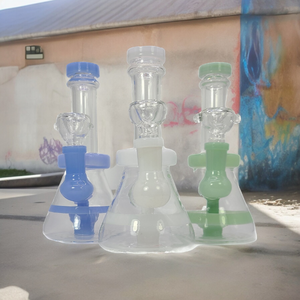 7" Pastel Tire Perc Water Pipe -