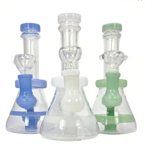 7" Pastel Tire Perc Water Pipe -