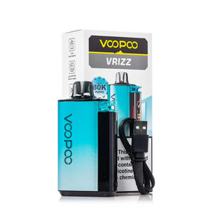 VooPoo VRIZZ vaping device and packaging on a white background