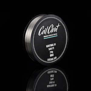 Spool of wire with 'Coil Cout' branding on a black background