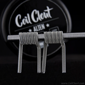 Coil building wire with Coil Clout logo in the background