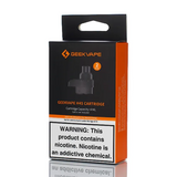Geekvape H45 cartridge packaging with warning label on a white background