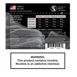 Sapphyre Nicotine Additive 20% 0.9mL