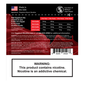 Sapphyre Nicotine Additive 20% 1.8mL