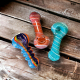 3.5" Colored Glass Hand Pipe