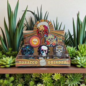 4 piece day of the dead grinder display