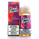 Cloud Nurdz Eliquid 100mL - Grape Strawberry -
