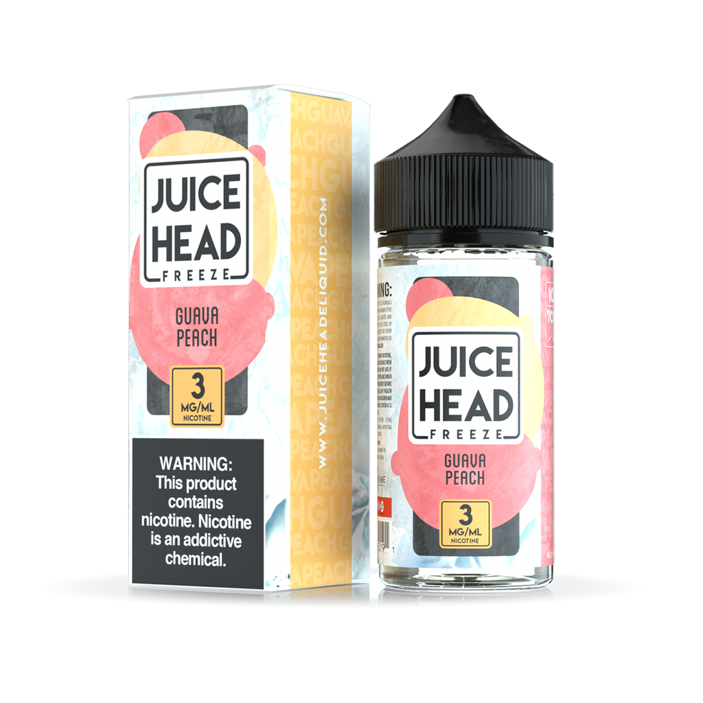 Juice Head Eliquid 100mL - Guava Peach Freeze -