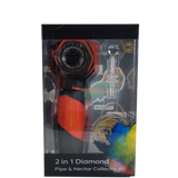 On Point Glass - Diamond 2 in1 Hand and Nectar Collector Kit Orange