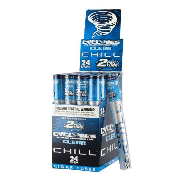 Cyclone Pre-Rolled Clear Cones - Blue Chill